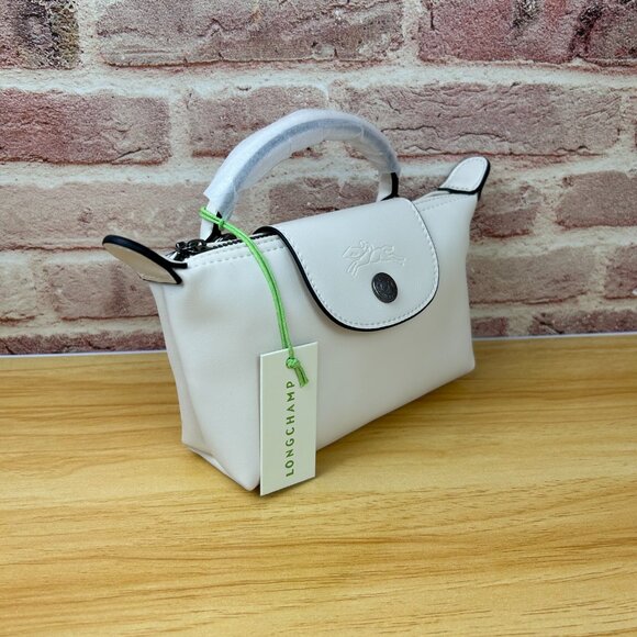 NEW Longchamp LE PLIAGE XTRA XS POUCH IN WHITE - Picture 4 of 10